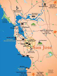 Fremont, oakland, san francisco, modesto. Map San Jose California San Jose On California Map California Usa
