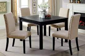 Choose from contactless same day delivery, drive up and more. Cm3314t 5pk 5 Pc Kristie Antique Black Finish Wood Square Dining Table Set