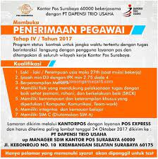 We did not find results for: Lowongan Kerja Terbaru Pegawai Kontrak Pt Pos Indonesia Persero Rekrutmen Lowongan Kerja Cpns Bumn Bulan Agustus 2021
