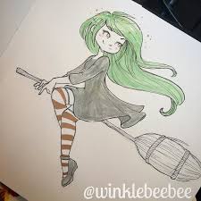 Poze desene din creion desene portrete desenate. Diego Lizarazo On Instagram Regram Winklebeebee October 24th Inktober Drawing Green Art Artsta Halloween Drawing Cute Drawings Halloween Drawing Ideas