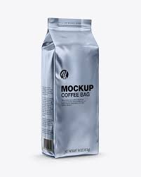 The best coffee mockup to showcase your designs inducing a psd paper cup mockup and accessories. Download Glossy Metallic Coffee Bag Mockup Front View Psd
