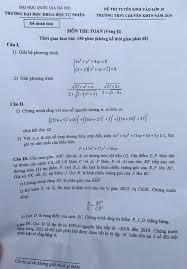 Tổng kết và trao giải ctv tích cực nhiệm kì 14. Phat Hiá»‡n Co Sai Sot Trong Ä'á» Thi Mon Toan Vao Lá»›p 10 TrÆ°á»ng Thpt Chuyen Khoa Há»c Tá»± Nhien Há»c Hanh Viá»‡t Giáº£i Tri