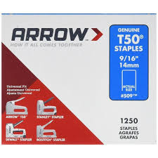 arrow staples t50 9 16 tools diy fasteners arrow