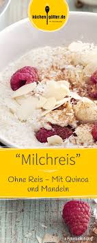 Quinoa Milchreis Rezept Low Carb Rezept Rezepte Milchreis Rezept Quinoa