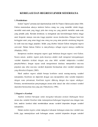 Pdf Korelasi Dan Regresi Linier Sederhana Ika Sundari Academia Edu