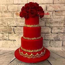 Keep in mind that you don't necessarily have to be. Red Gold By Ksyusha Wedding Cake Red Red Cake Sweet 16 Birthday Cake