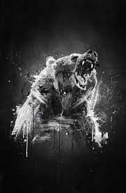 This hd wallpaper is about bear, black, black and white, brown bear, wildlife, photography, original wallpaper dimensions is 3840x2160px, file size is 250.83kb. Pin By Luna Wolf On Kartiny Bear Art Grizzly Bear Tattoos Digital Illustration