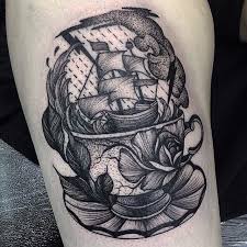 Categories, minimalist, line art, home objects, kitchenware, teacups, drinks, tea. Tattoo Uploaded By Xavier Storm In A Teacup Tattoo By Kelly Violence Storminateacup Ship Storm Teacup Tea Cup Wave Blackwork Kellyviolence 20318 Tattoodo