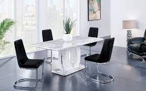 Free shipping in tampa, st petersburg, orlando, ormond beach, sarasota and most of central florida. G894 Black Table D894dt 1067 Global Furniture Usa Dining Room Sets Black Dining Room Sets Marble Top Dining Table Black Dining Room