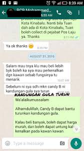 Klik link whtsapp untuk cash on dlvry kl/cheras/puchong dan pos juga percuma. Candy B Testimoni