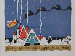 Beautiful vintage image of 'winter' by alphonse mucha. 1240 20s Buzza Art Deco Santa Sleigh Reindeer Vintage Christmas Card Greeting Ebay Vintage Christmas Cards Christmas Art Retro Christmas