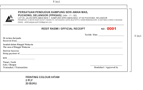 Contoh resit kosong pdf fill out and sign printable pdf template signnow. Buku Resit Bayaran