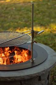 Rivercrest ® fire pit round (shown in mahogany ash) square (shown in mahogany ash) fire pit grill this grill fits securely into either the round or square fire pit. Zentro Steel Fire Pit Insert With Outpost Grill In 2021 Fire Pit Insert Fire Pit Fire Pit Cooking