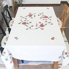 Embroidery Cotton Tablecloth Fabric Table Cloth Round The Living Room Table Cloth In 2021 Round Coffee Table Living Room Party Table Cloth Living Room Coffee Table