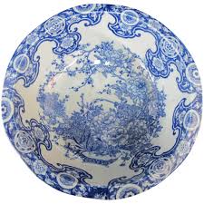 Buy floral patterns china products including: Chinese Cobalt Blue Porcelain Bird Flower Design Basin Bowl Gary Germer Ruby Lane