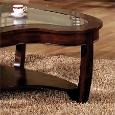 The finish is natural with 3 coats of satin poly that is silk to the Furniture Of America Tunton Solid Wood Coffee Table In Dark Cherry Idf 4336c