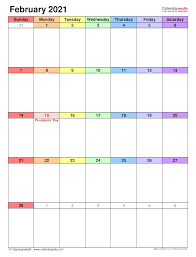 These free printable calendars are available as pdf files that you can print on your home. February 2021 Calendar Templates For Word Excel And Pdf