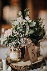 Cute Rustic Wedding Ideas For Beautiful Wedding Centrepieces Weddingideas Rustic Barn Wedding Flowers Table Centre Pieces Wedding Farmhouse Wedding Table