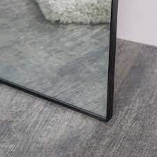 Buy standing floor mirror chicago. Large Black Thin Framed Leaner Mirror 80cm X 180cm