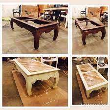 One of the pieces of glass is chipped in the coffee table and would be to costly to have replaced since it's tinted & beveled; Pallet Rustic Furniture Pallet Of Water Pallet Size Dimensions 20190201 Coffee Table Redo Glass Coffee Table Diy Glass Coffee Table Makeover