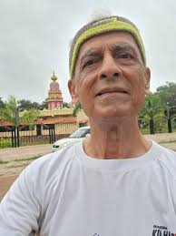 Completed 23k run in cool weather