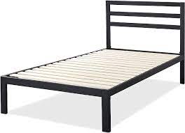 Free delivery for many products! Buy Zinus Mia Metal Platform Bed Frame With Headboard Wood Slat Support No Box Spring Needed Easy Assembly Twin Online In Indonesia B01b8gq7ro