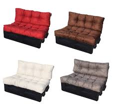 Cuscino per bancale divano pallet. Cuscino Per Bancale Seduta E Schienale Divano Pallet In Microfibra Vari Colori Ebay