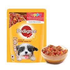 Buy Pedigree Puppy Wet Dog Food Chicken And Liver Chunks Flavour In Gravy With Vegetables 70g Pouch Online At Low Prices In India Amazon In