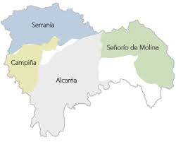 La alcarria desde mapcarta, el mapa libre. Comarcas De La Provincia De Guadalajara Gifex