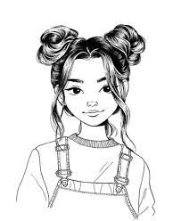 Space Buns Cartoon Art Styles Girls Cartoon Art Pop Art Drawing