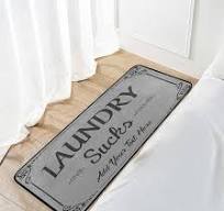 Amazon.com: KLL Alfombra personalizada para lavandería ...