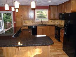 This Kitchen Features Jordan Honey Kitchen Cabinet Kitchen Backsplash On Pinterest Oak Honey Oak Cabinets Oak Cabinets Dark Countertops