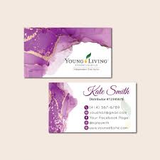 Now you can have an essential oils business all you own. Young Living Business Cards Personalized Young Living Oil Cards Yl52