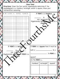 Parallelograms Rhombi Rectangles And Squares Scaffolded Notes Parallelogram Triangle Inequality Scaffolded Notes