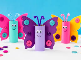 Mix 1 cup of salt, 1 cup of flour, 1 cup of water and food coloring in a condiment bottle to create cheap and easy paint. 20 Easy Butterfly Craft Making Ideas You Can Do With Your Kids