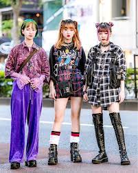 Japanese Students 16 Year Old Harubo B0bob0 Sman 15 Year Old Maria 0 Rei Maria And 15 Year Old Megumi Megg Mode Japonaise Mode Edgy Harajuku Girls