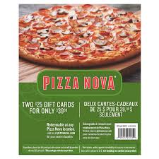 Get a $25 dominos pizza gift card for only $20.00! Pizza Nova Gift Cards 2 25 Costco