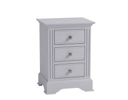 Perfect as a night stand or accent table, this night stand's design encompasses intricate natural woven rattan panels, a twisted rattan edged top, and solid mahogany posts with leather wrapped strapping. Moonlight Grey 3 Drawer Side Table Buckingham Grey Oak Bedside Table Furniture Bedroom Furniture Umoonproductions Com