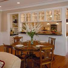Galley Kitchen With Bar Separating Dining Room Design Ideas Pictures Remodel And Decor Kitchen Dining Living Dining Room Combo Living Room Kitchen