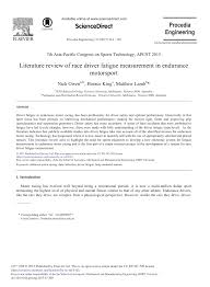 Nascar official home | race results, schedule, standings, news, drivers. Pdf Literature Review Of Race Driver Fatigue Measurement In Endurance Motorsport