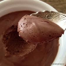 Four Ingredient Chocolate Mousse Wholefood Simply Mousse Recipes Desserts Real Food Recipes