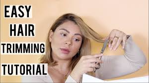 Hair dusting is the latest hair trend to take 2017 by storm. How To Trim Your Hair Do A Dusting To Remove Split Ends At Home Pro Hairdresser Tutorial Youtube