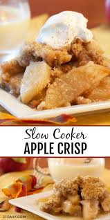 Pin By Joy Mack On Sweetshop In 2021 Slow Cooker Apple Crisp Slow Cooker Apples Crockpot Dessert Recipes