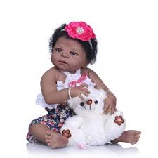 Black Reborn Baby Dolls Black Silicone Babies Black Baby Doll