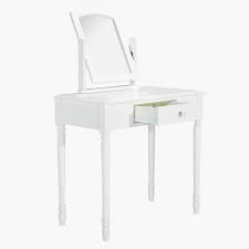 Get ready to start your day with this versatile vanity set. Shop Alice S Dressing Table With Mirror And Stool Online Home Centre Uae