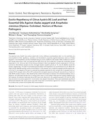 4 natural pest control recipes. Pdf Excito Repellency Of Citrus Hystrix Dc Leaf And Peel Essential Oils Against Aedes Aegypti And Anopheles Minimus Diptera Culicidae Vectors Of Human Pathogens
