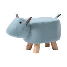 This step stool ottoman also provides a step for dogs or cats to get up onto the bed or couch. Ibuyke Animal Footstool Upholstered Ottoman Creative Cute Foot Rest Step Stool Pouffe Chair Soft For Kids Children Solid Wood Support Footstool Stool Cattle Rf Bd167 Buy Online In Aruba At Aruba Desertcart Com Productid