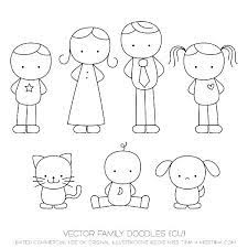 Then, make neat shapes for the eyes on the horizontal line and a realistic nose on the vertical line, below which you can add a pair of lips. Drawing People Kids Drawing People Kids Full Size Of To Draw A Person Step By Step For Beginners In Coloring Gam Family Drawing Digital Stamps Drawing For Kids