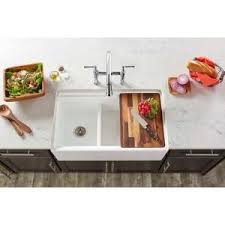 Ikon 33 granite double basin farmhouse kitchen sink in anthracite. Kohler Whitehaven Farmhouse Apron Front Self Trimming Cast Iron 36 In Single Bowl Kitchen Sink In White K 6488 0 The Home Depot Elkay Single Bowl Kitchen Sink Sink