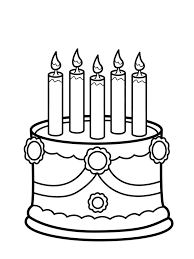 Polish your personal project or design with these birthday candle transparent png images, make it even more personalized and more. Cake With 5 Candles Coloring Page 1001coloring Com